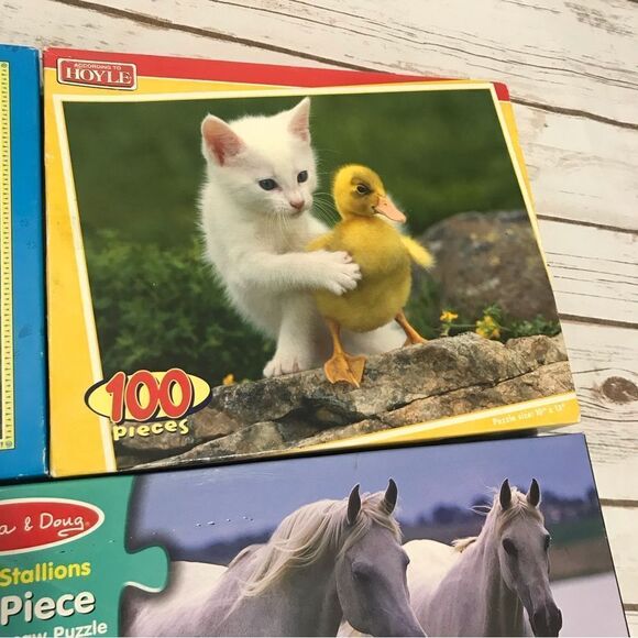 D Children’s Jigsaw Puzzles 100 piece Mickey Minnie horses cat duck - Picture 4 of 11